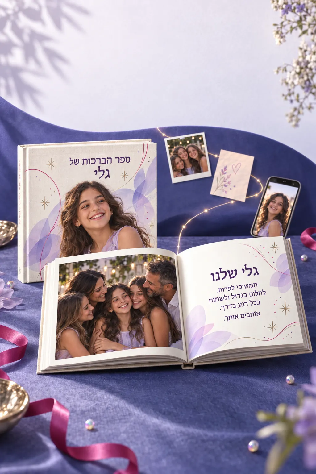 דוגמה מתוך ספר ברכות לבת מצווה